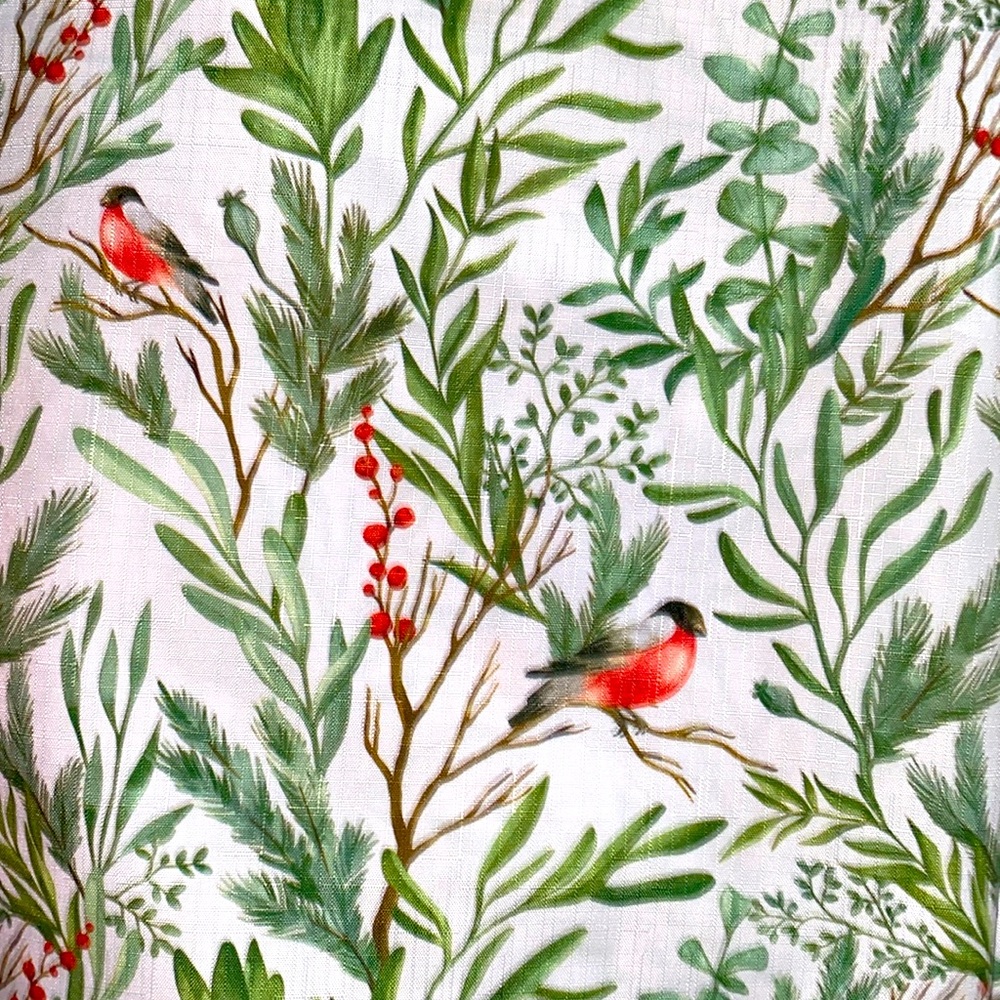 Holiday Red Bird Tablecloth 60” x 144” -NWOT